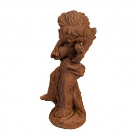 26PR4067 Decorative Figurine Angel 14 cm Brown Polyresin Religious sculpture