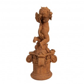 26PR4075 Decorative Figurine Angel 30 cm Brown Polyresin Religious sculpture