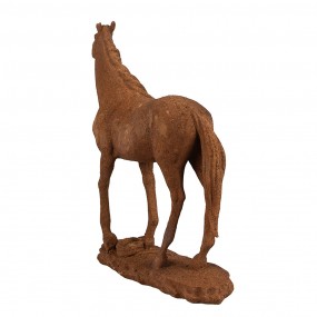 26PR4078 Statuetta decorativa Cavallo 21x7x21 cm Marrone Poliresina