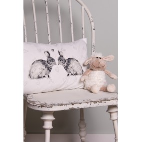 2BSL36 Kissenbezug 30x50 cm Weiß Polyester Kaninchen Dekokissenbezug