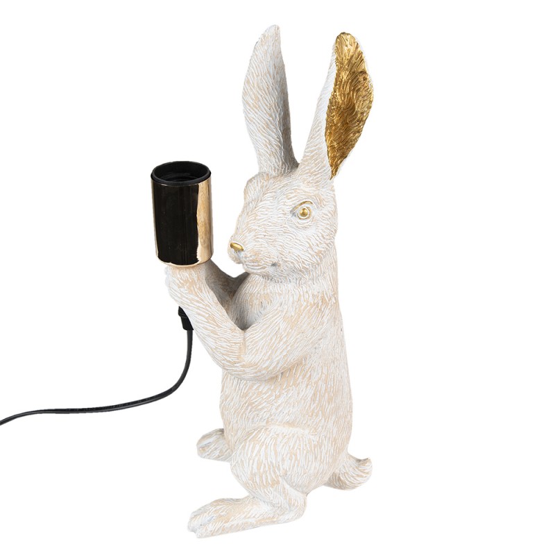 6LMP749 Tischlampe Kaninchen 36 cm Weiß Kunststoff Schreibtischlampe