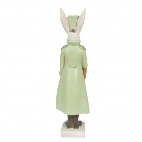 26PR4131 Figurine Rabbit 23 cm Beige Green Polyresin Easter Decoration
