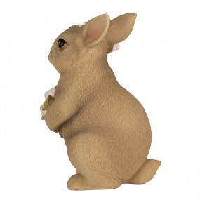 26PR5012 Figurine Rabbit 14 cm Brown Polyresin