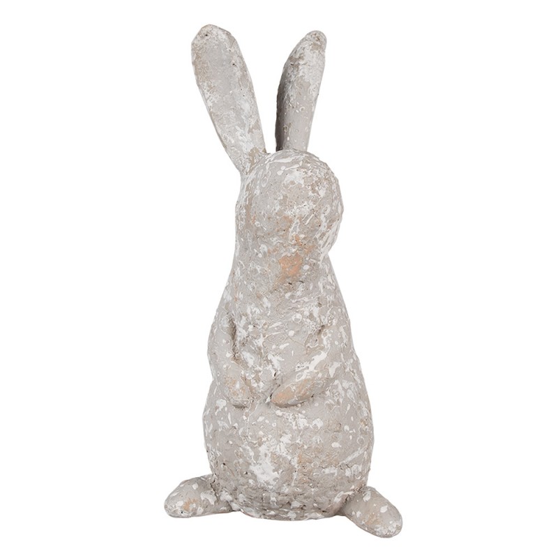 6PR5051 Statuetta Coniglio 31 cm Beige Poliresina Decorazione di Pasqua