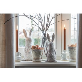 26PR5051 Figurine Rabbit 31 cm Beige Polyresin Easter Decoration