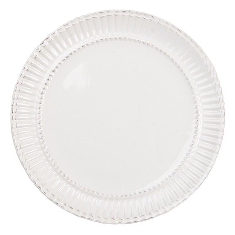 PLDP Breakfast Plate Ø 21 cm White Dolomite Round Plate