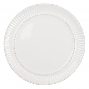 2PLFP Dinner Plate Ø 27 cm White Dolomite Round Plate