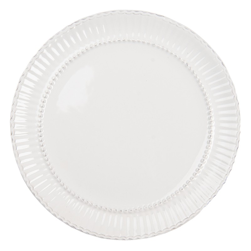 PLFP Dinner Plate Ø 27 cm White Dolomite Round Plate