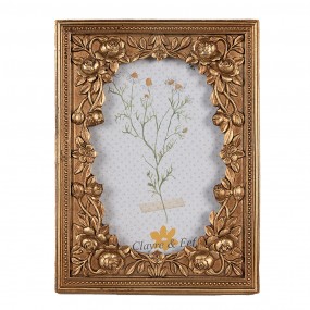 22F1041 Photo Frame 13x18 cm Gold colored Plastic Glass Rectangle Picture Frame