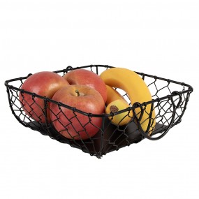 26Y5479 Storage Basket 23x23x7 cm Black Iron Rectangle Kitchen Baskets