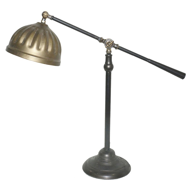 6LMP687 Desk Lamp 62x19x62 cm  Brown Iron Round Table Lamp