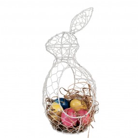 26Y4664W Egg basket Rabbit 33 cm White Iron Kitchen Baskets