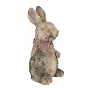 26MG0034 Decorative Figurine Rabbit 41 cm Grey Brown Ceramic material