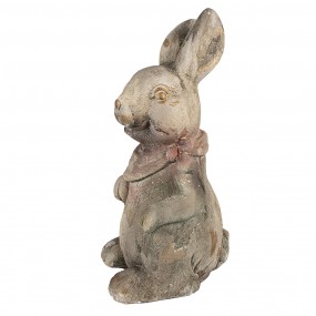 26MG0034 Statuetta decorativa Coniglio 41 cm Grigio Marrone Materiale ceramico