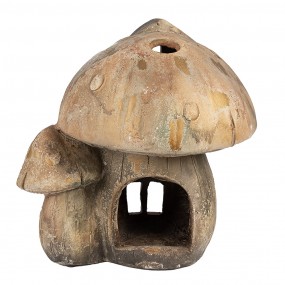 26MG0037 Decorative Figurine Mushroom 35 cm Brown Ceramic material
