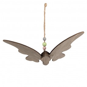 26H2320 Decorative Pendant Butterfly 21x3x15 cm Brown Wood