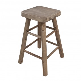 26H2325 Plant Table 33x33x49 cm Brown Wood Foot stool