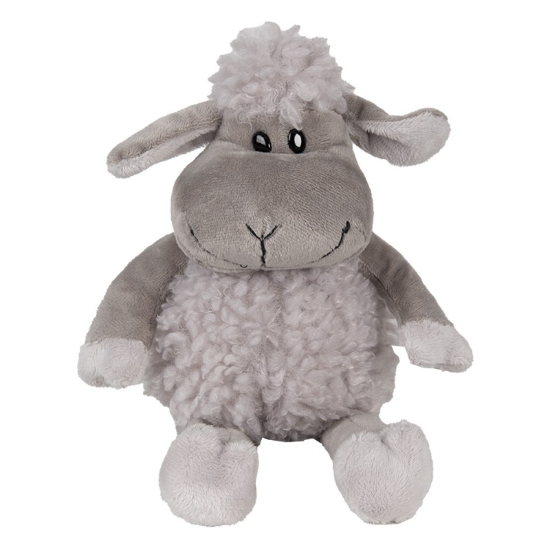 TW0595CH Stuffed toy Sheep 10x15x19 cm Grey Plush