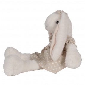 2TW0596M Stuffed toy Rabbit 20x22x26 cm Beige Plush