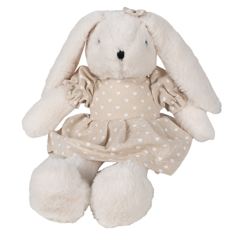 TW0596S Stuffed toy Rabbit 16x26x21 cm Beige Plush