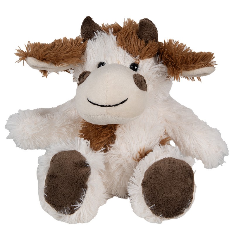 TW0597S Stuffed toy Cow 18x19x19 cm White Brown Plush