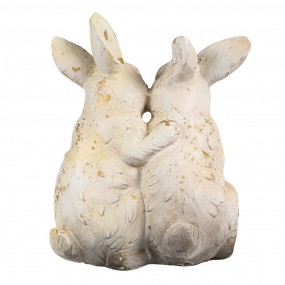26MG0033 Decorative Figurine Rabbit 33 cm Brown Beige Ceramic material