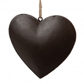 26Y5552 Decorative Pendant Heart 10 cm Red Iron