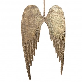 26Y5553M Decorative Pendant Wings 13 cm Gold colored Iron