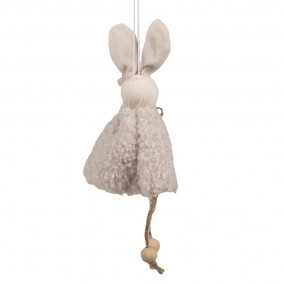 265353 Easter Pendant Rabbit 16 cm Beige Cotton Decorative Pendant