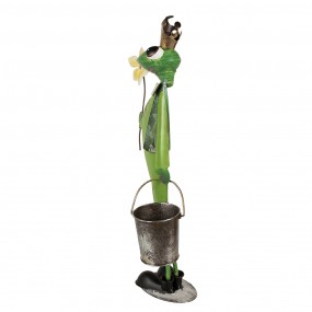 25Y1218 Figurine décorative Grenouille 67 cm Vert Fer