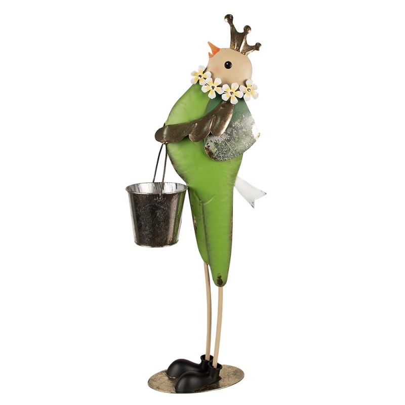5Y1219 Figurine décorative Oiseau 83 cm Vert Fer