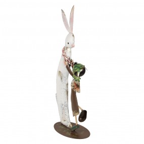 26Y5597 Decorative Figurine Rabbit 57 cm White Iron