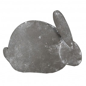 26Y5561 Figurine Rabbit 16x4x12 cm Grey Iron