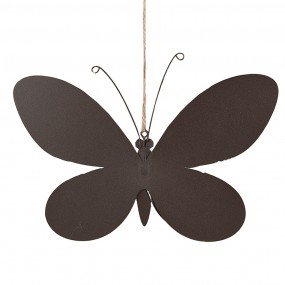 26Y5578M Decorative Pendant Butterfly 22 cm Pink Iron