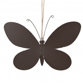 26Y5578S Decorative Pendant Butterfly 16 cm Pink Iron