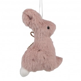 265351 Pendentif de Pâques Lapin 10 cm Rose Coton Décoration pendentif