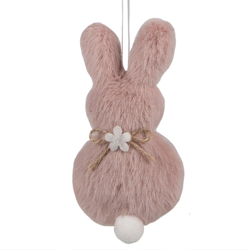 65360 Easter Pendant Rabbit 11 cm Pink Fabric Decorative Pendant