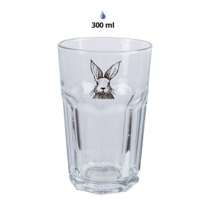 2RAEGL0004 Bicchiere d'acqua 300 ml Trasparente Vetro Coniglio Bicchiere