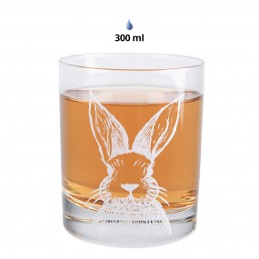 2RAEGL0005 Bicchiere d'acqua 300 ml Trasparente Vetro Coniglio Bicchiere