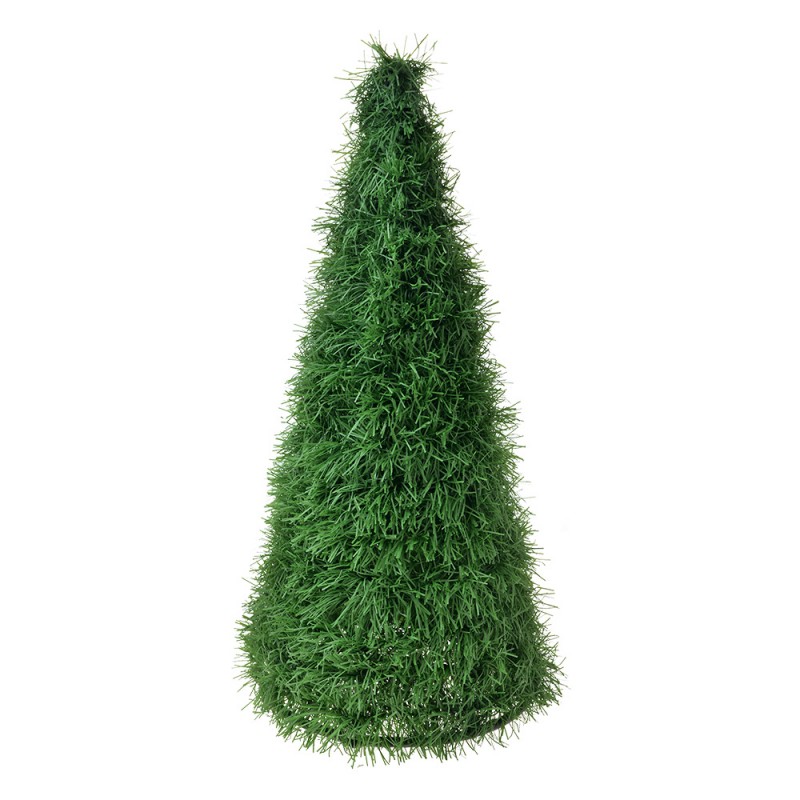 65513 Decorazione di Natalizie Albero di Natale Ø 21x50 cm Verde Plastica