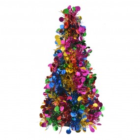 265518 Christmas Decoration Christmas Tree Ø 12x27 cm Purple Plastic