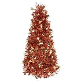 265519 Christmas Decoration Christmas Tree Ø 12x27 cm Gold colored Plastic