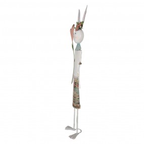 25Y1217 Decorative Figurine Rabbit 88 cm White Pink Iron