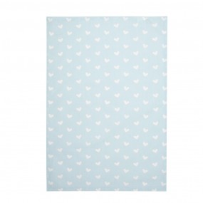2KT042.049 Asciugamani da cucina 47x70 cm Blu Cotone Cuoricini Asciugamano da cucina