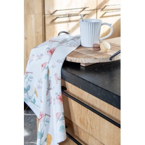 2KT042.050 Tea Towel  47x70 cm Beige Cotton Birds Kitchen Towel