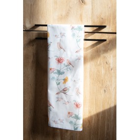 2KT042.050 Tea Towel  47x70 cm Beige Cotton Birds Kitchen Towel