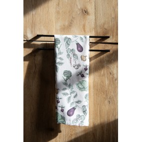2KT042.055 Asciugamani da cucina 47x70 cm Beige Cotone Verdure Asciugamano da cucina