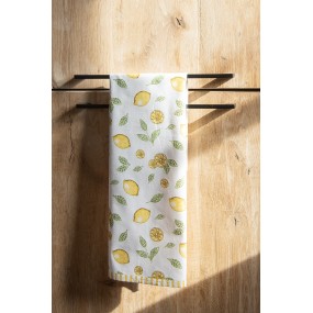 2KT042.056 Tea Towel  47x70 cm Beige Cotton Lemons Kitchen Towel