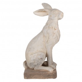 25MG0039 Statuetta decorativa Coniglio 55 cm Grigio Materiale ceramico