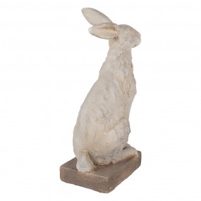25MG0039 Decorative Figurine Rabbit 55 cm Grey Ceramic material